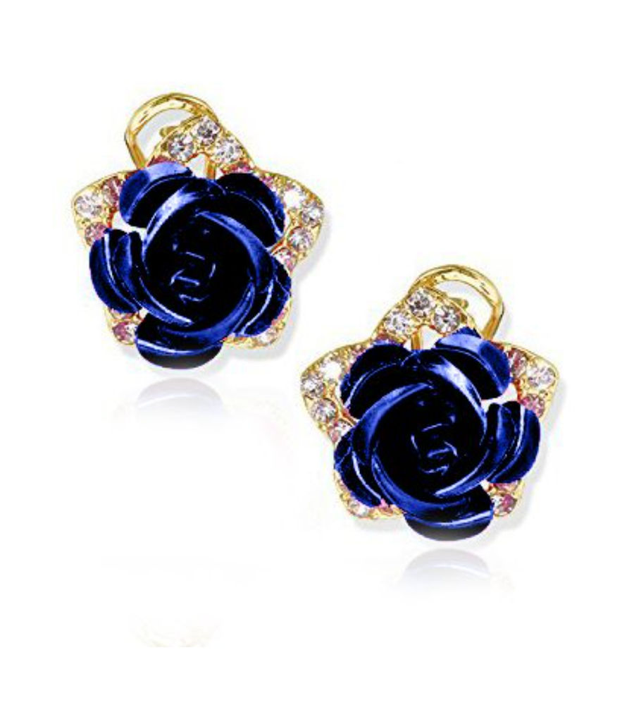 YouBella Jewellery Crystal Floral Earrings For Girls and Women