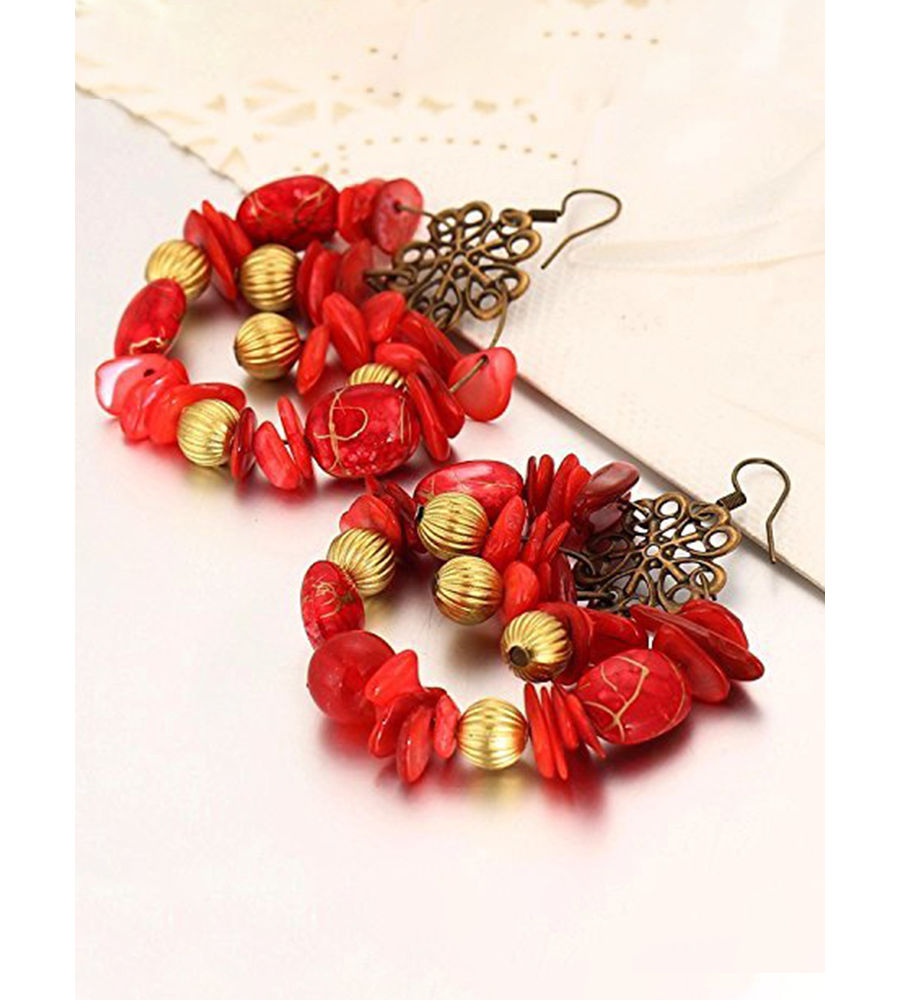 YouBella Jewellery Bohemian Floral Earrings For Girls and Women