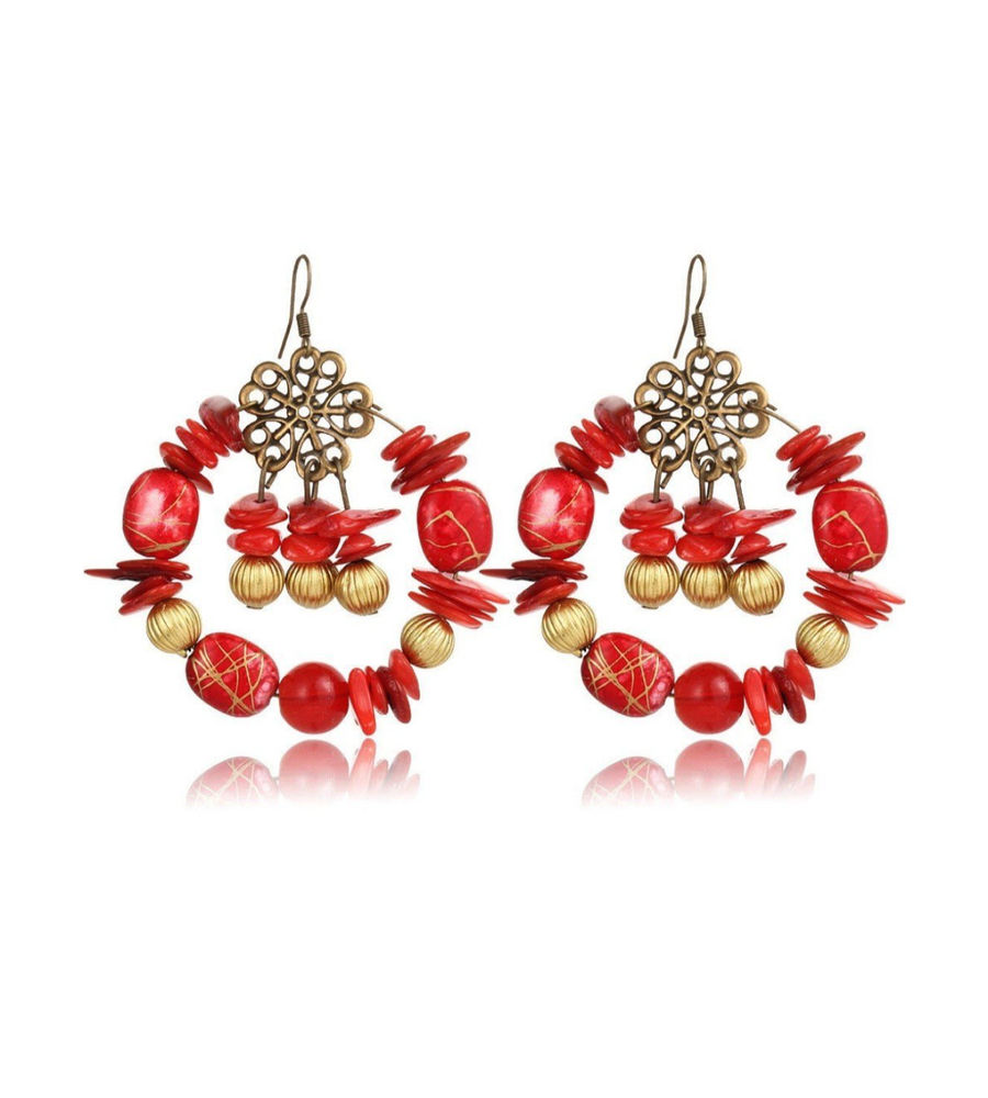 YouBella Jewellery Bohemian Floral Earrings For Girls and Women