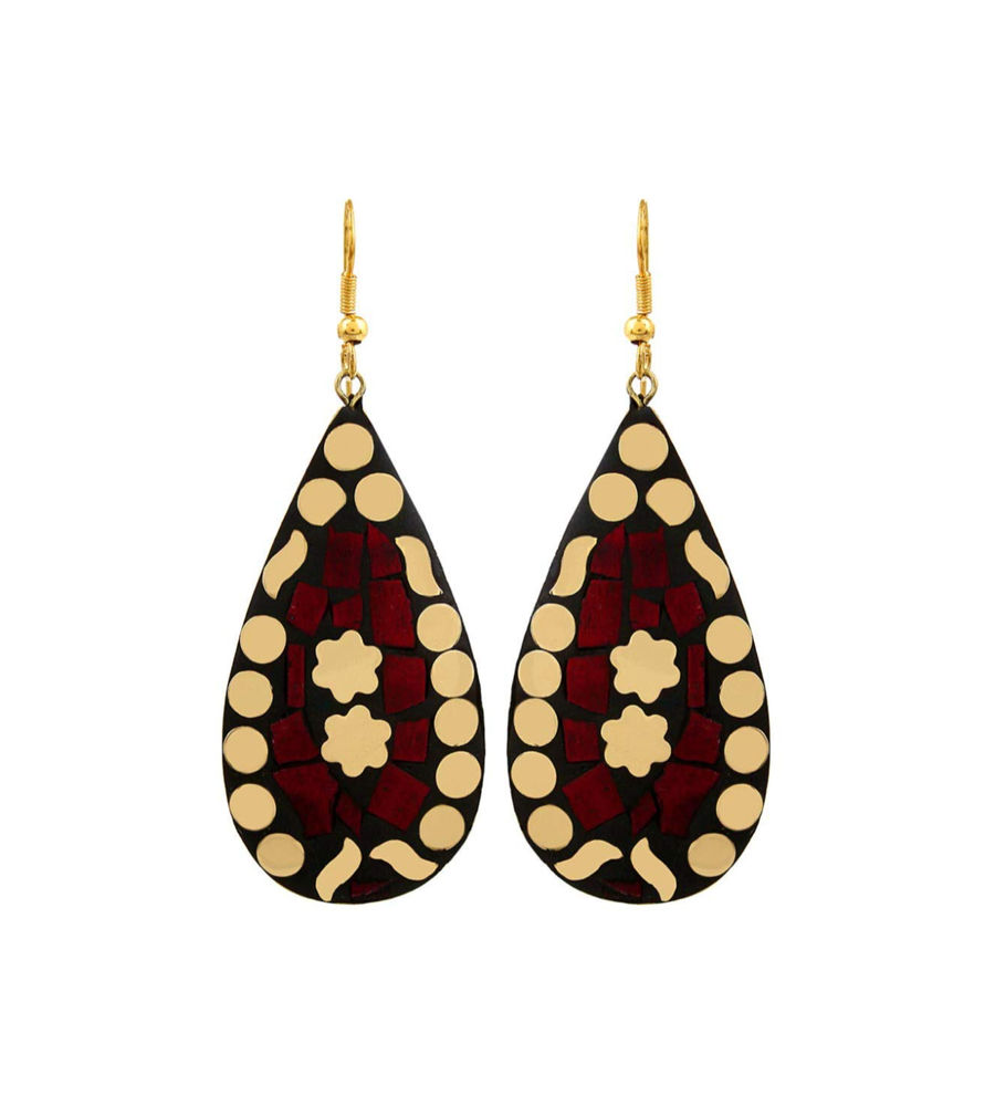 YouBella Jewellery Afghani Tibetan Earrings for Girls/Women (Combo of 3)