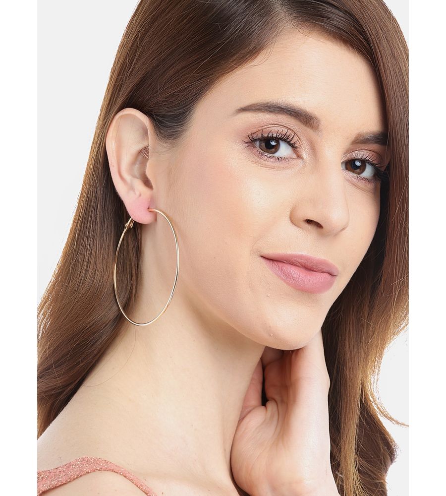 YouBella Jewellery Ear rings for women Combo of 12 Hoop Earrings for Girls and Women (Gold)