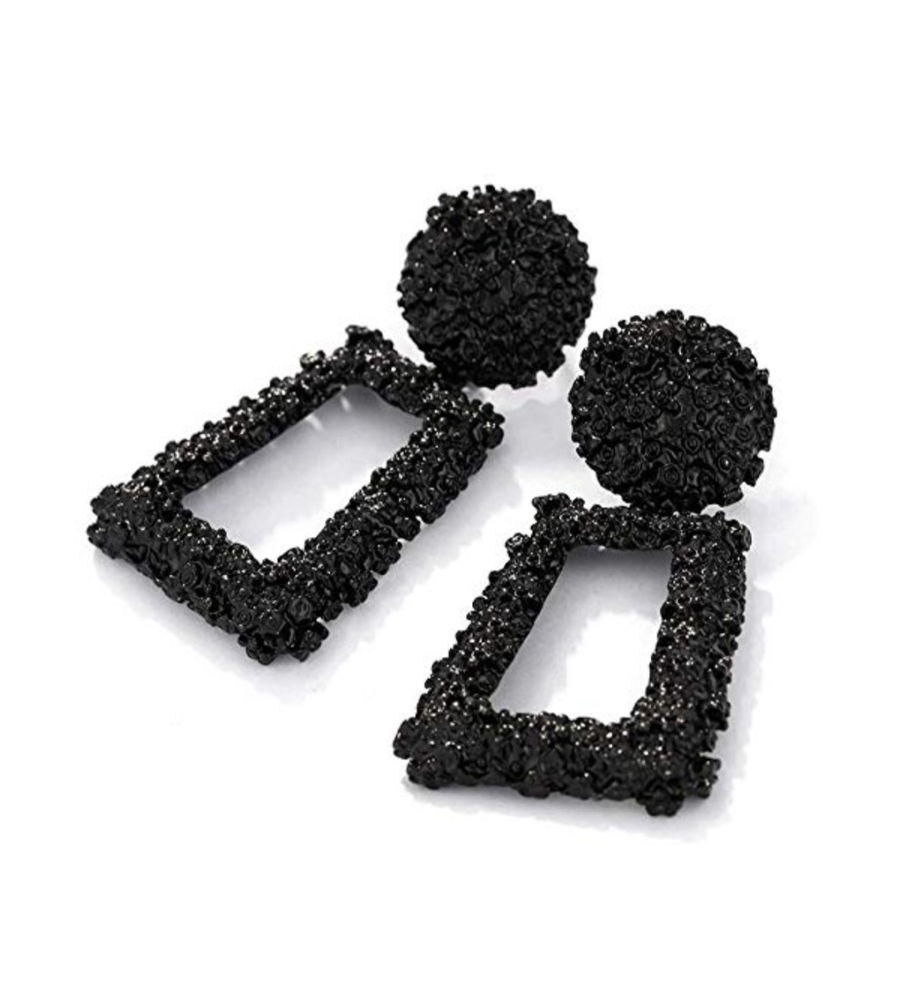 YouBella Jewellery Celebrity Inspired Handmade Earrings for Girls and Women (Black)