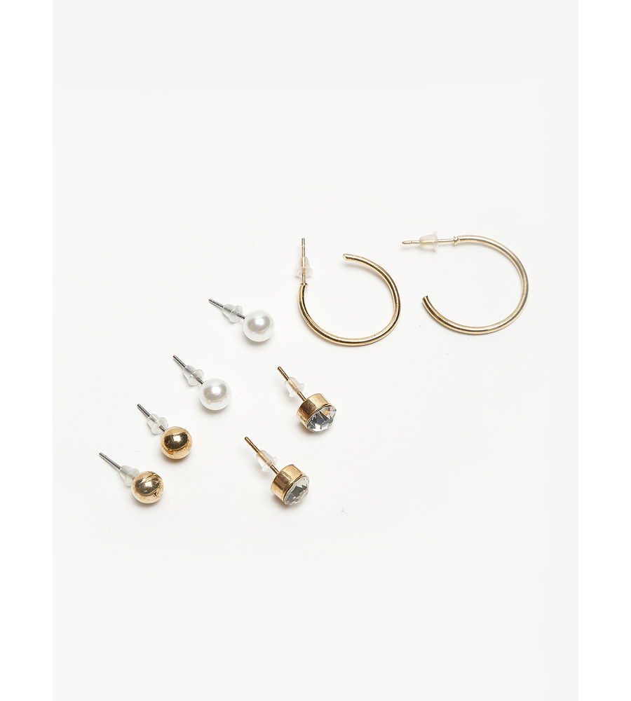 YouBella
Woman Set Of 26 Gold-Toned Contemporary Studs Earrings