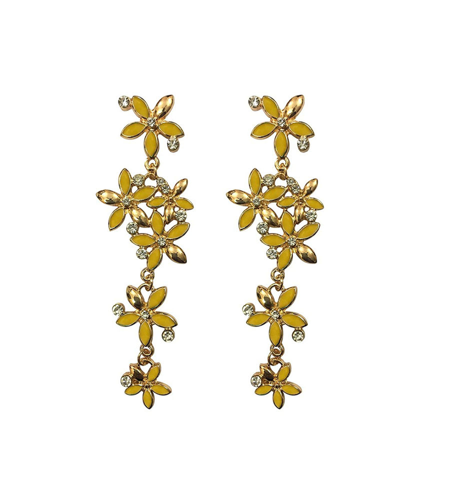 YouBella Jewellery Gold Plated Combo of Drop and Dangler Earrings for Girls and Women (Combo 1)