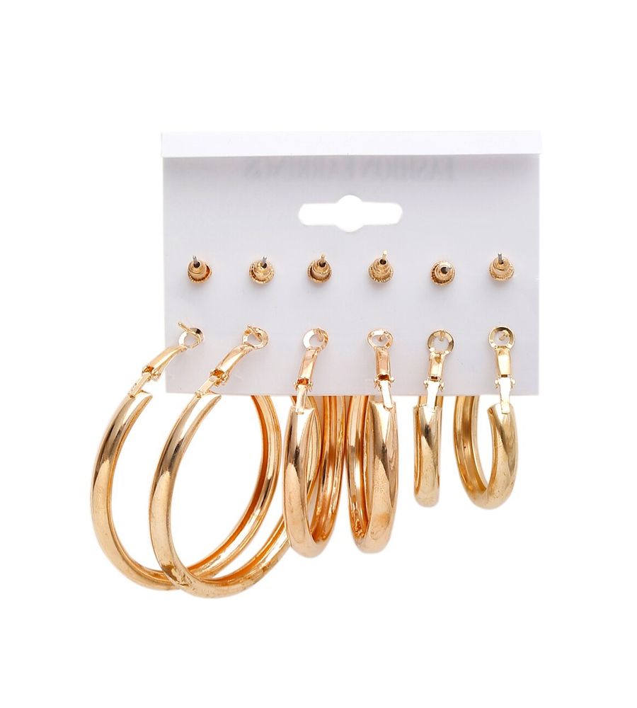 YouBella Jewellery Celebrity Inspired Gold Plated Earrings Combo for Girls and Women (Style 9)
