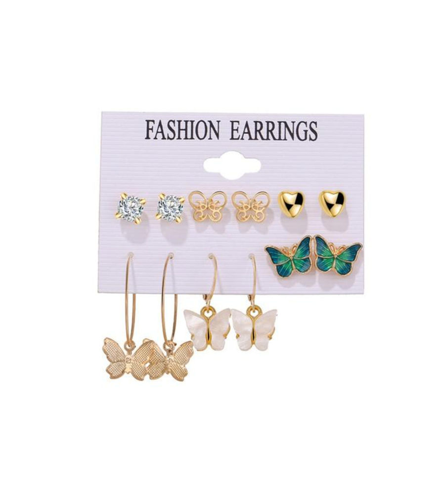 YouBella Fashion Jewellery Gold Plated Ear rings Combo of Earrings for Girls and Women (Style 4)