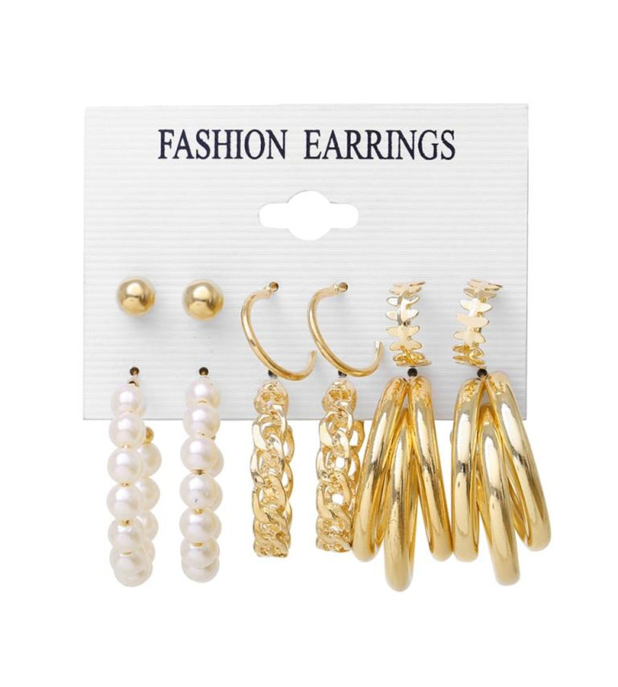 YouBella Fashion Jewellery Gold Plated Ear rings Combo of Earrings for Girls and Women (Style 4)