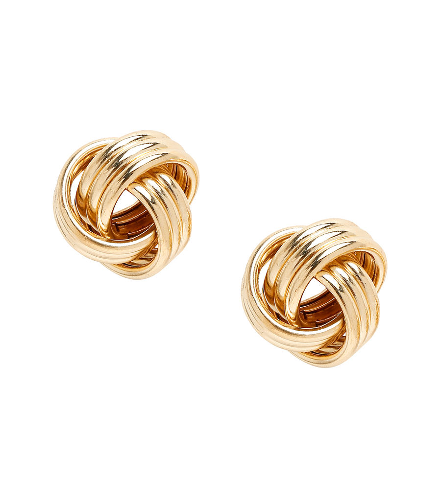 YouBella Jewellery Celebrity Inspired Gold Plated Stud Tops Earrings for Girls and Women (Style 8)