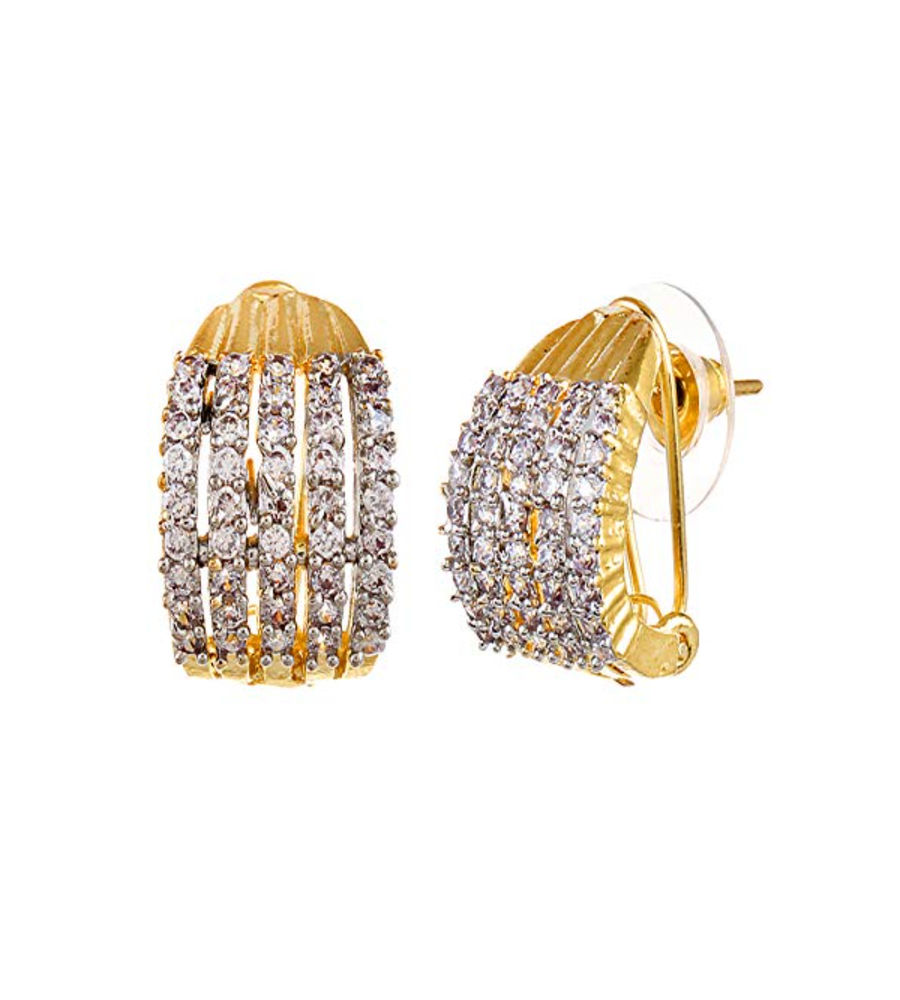 YouBella Jewellery Fashion CZ Studded Earrings for Girls and Women