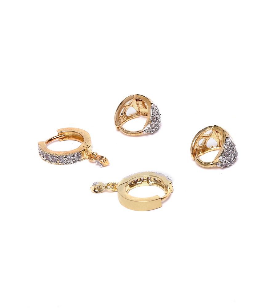 YouBella Jewellery Gold Plated hoop Earrings for Girls