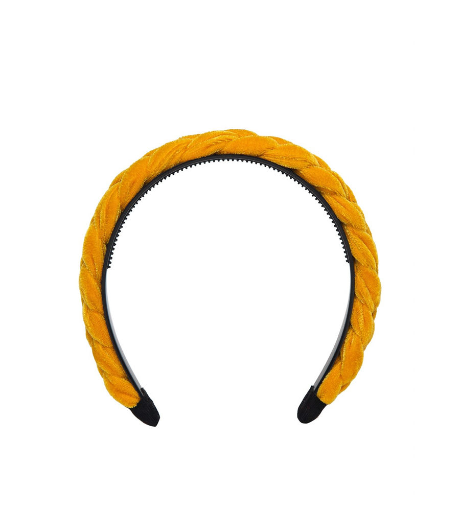 YouBella Yellow Layered Hairband