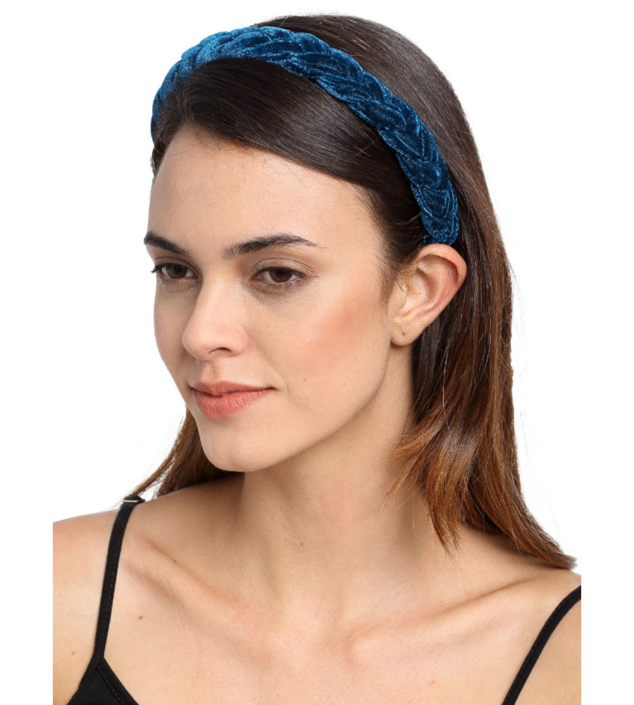 YouBella Blue Layered Hairband