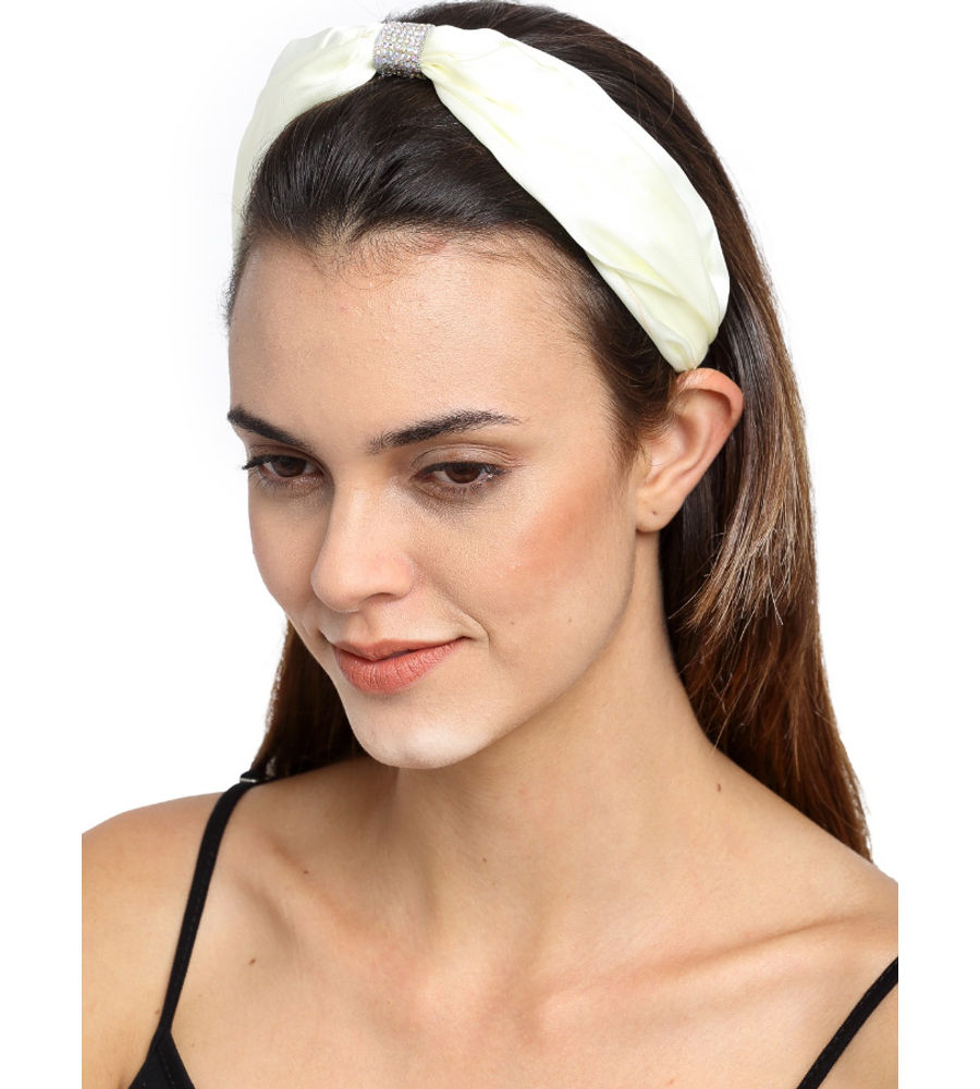 YouBella White Embellished Hairband