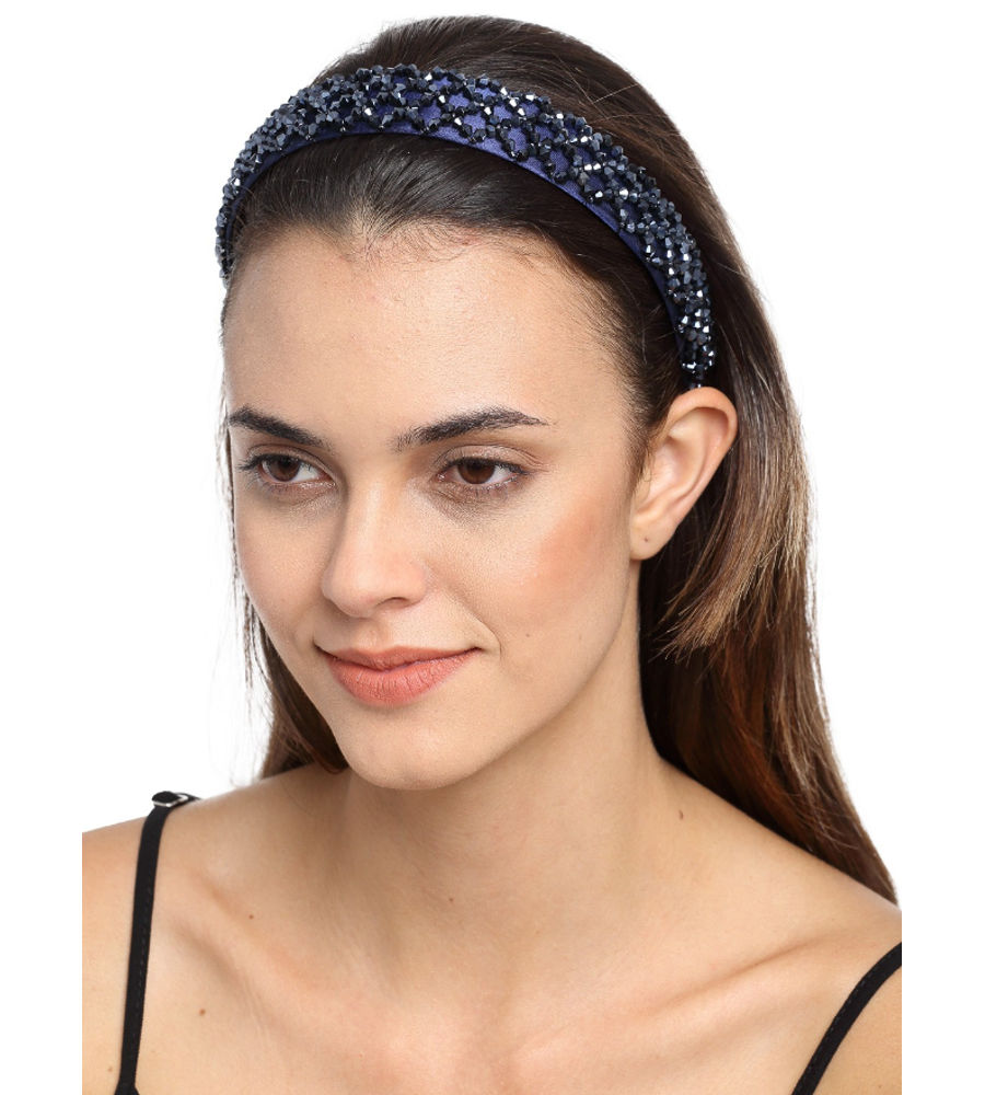 YouBella Blue Embellished Hairband