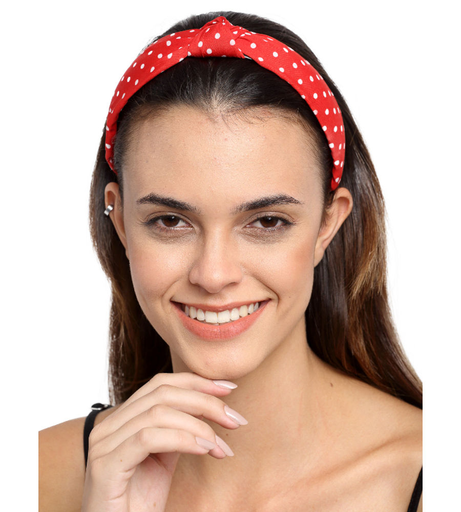 YouBella Women Red Printed Hairband