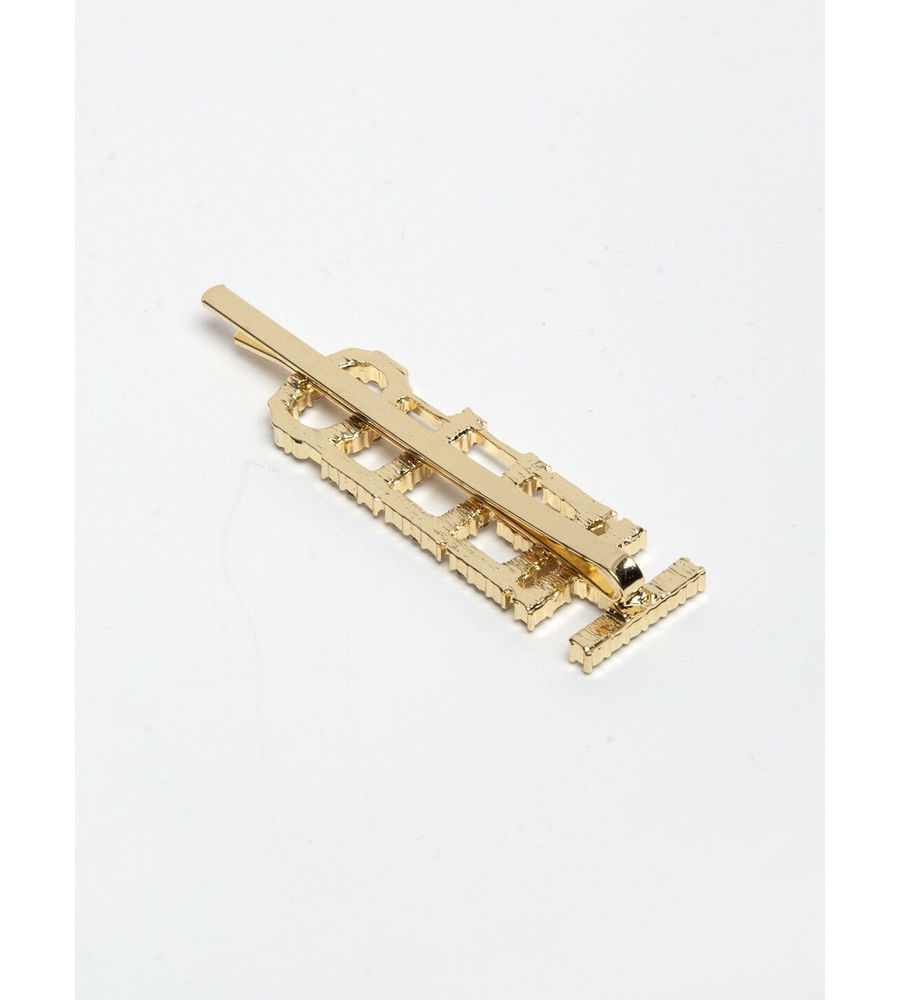 YouBella Gold-Toned & White Set of 2 Embellished Bobby Pins