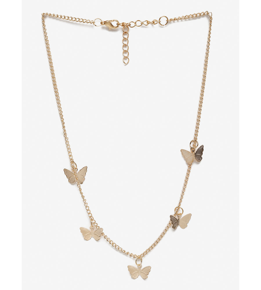 YouBella 
Gold-Toned Gold-Plated Necklace