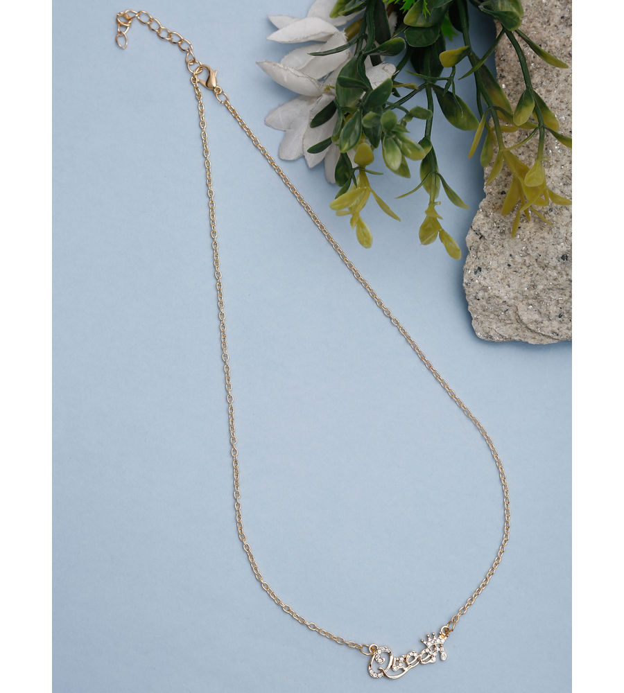 YouBella 
Gold-Toned Gold-Plated Necklace