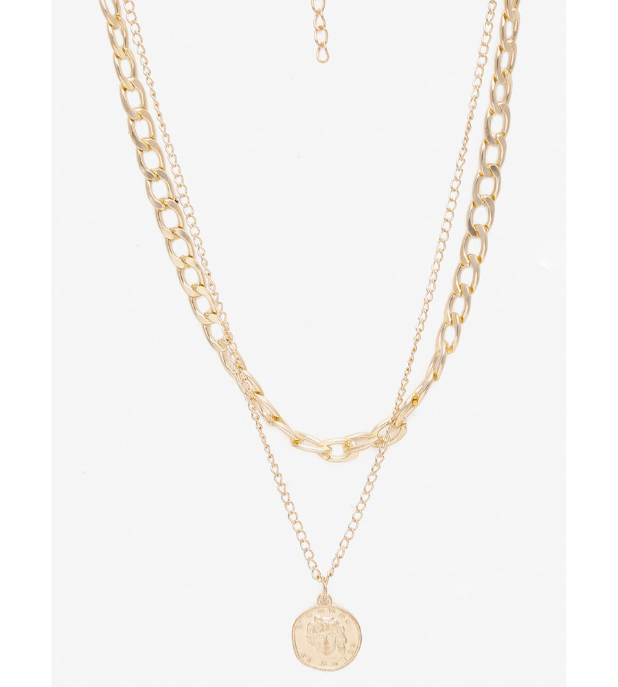 YouBella 
Set of 2 Gold-Toned Gold-Plated Layered Necklaces