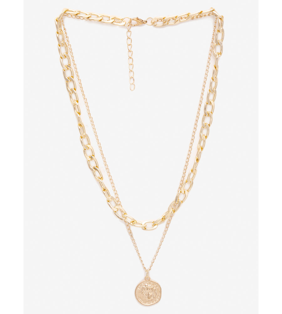 YouBella
Women Set of 2 Gold Toned & Plated Minimal Layered Necklaces