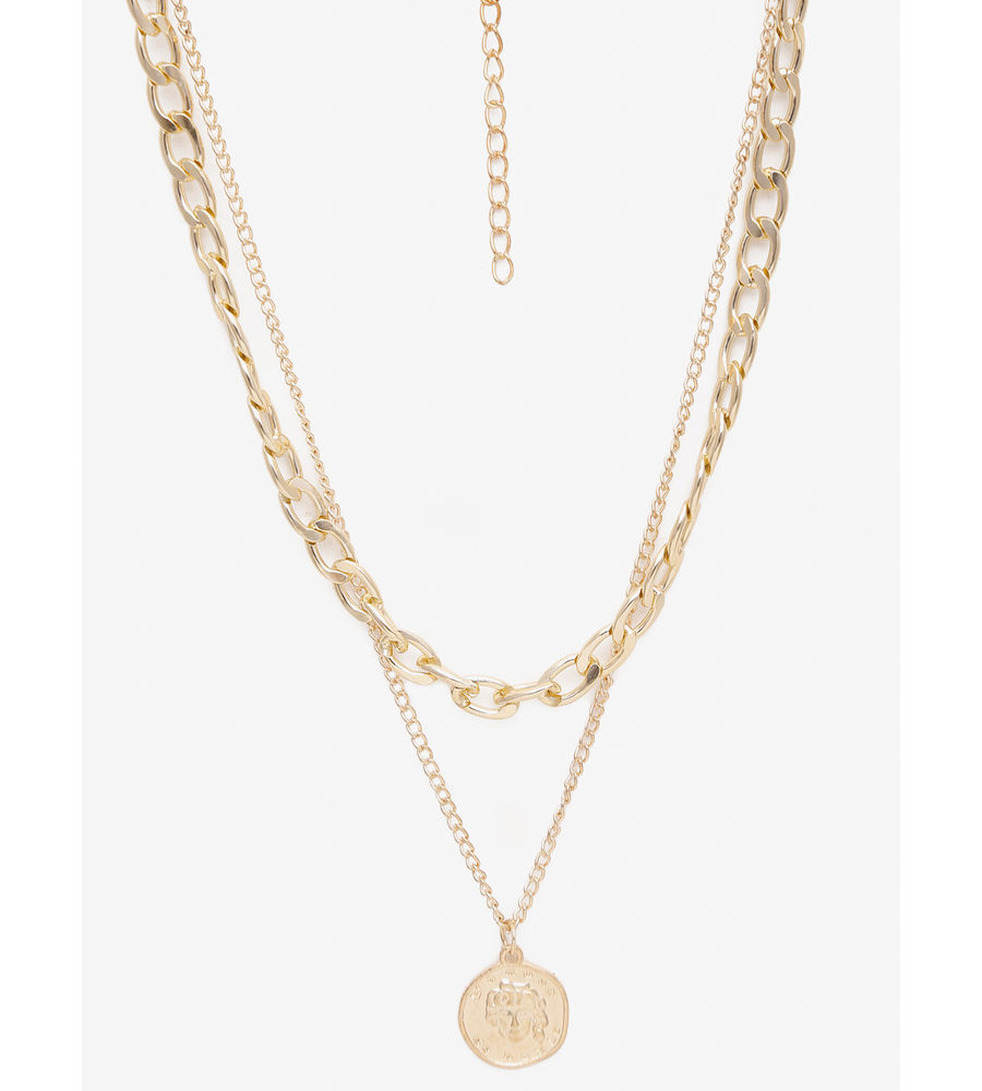 YouBella 
Set of 2 Gold-Toned Gold-Plated Necklaces