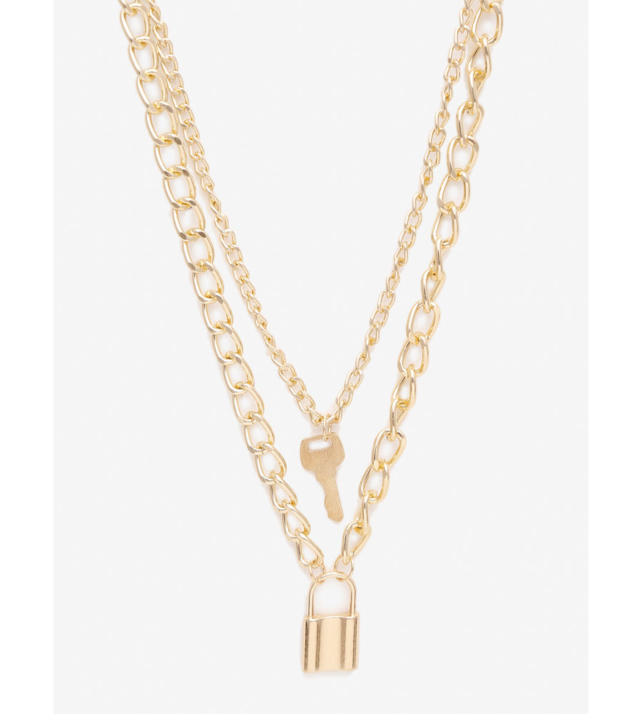 YouBella 
Gold-Toned Gold-Plated Layered Necklace