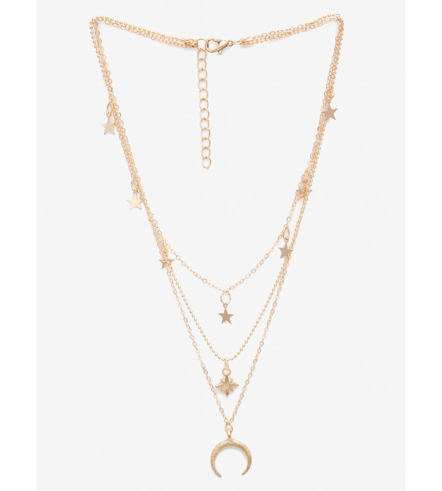 YouBella 
Set of 2 Gold-Toned Necklaces