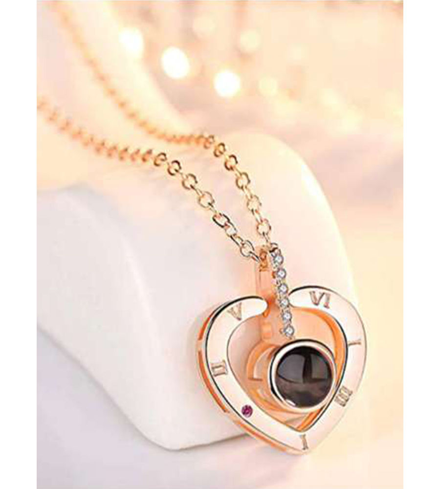 EleShow I Love You Heart Pendant Necklaces for India | Ubuy