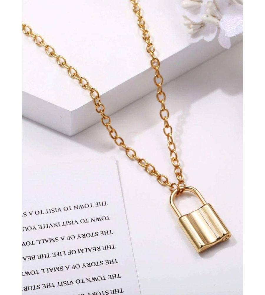 YouBella Jewellery for Women Stylish Pendant Necklace for Women & Girls (Gold) (YBNK_5807)