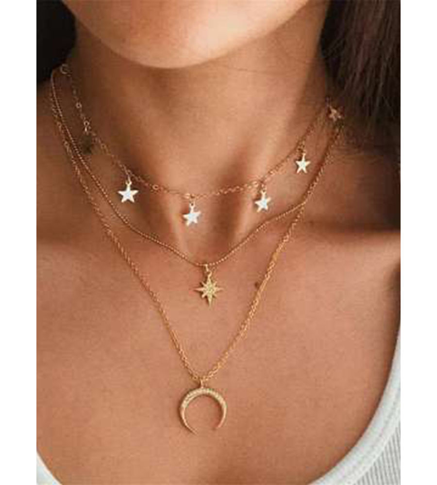 YouBella Jewellery for Women Stylish Pendant Necklace for Women & Girls (Gold) (YBNK_5809)