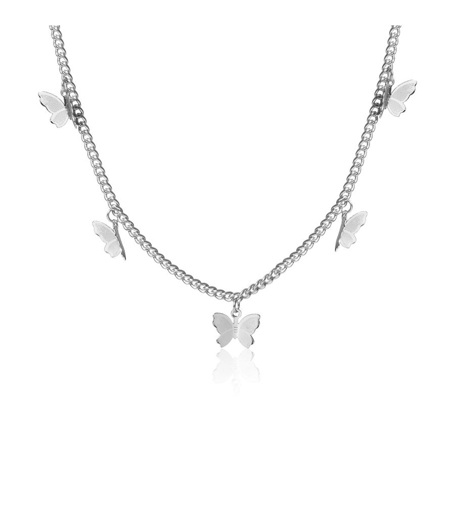 YouBella Jewellery for Women Pendant Necklace for Women & Girls (Silver)