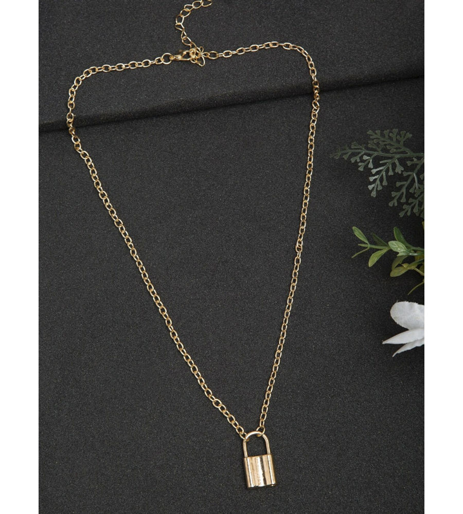 YouBella
Gold & Silver-Toned Pack of 2 Gold-Plated Chain