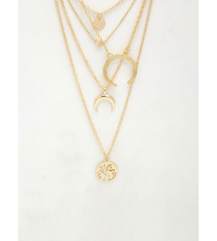 YouBella
Set of 2 Gold-Plated Layered Chains