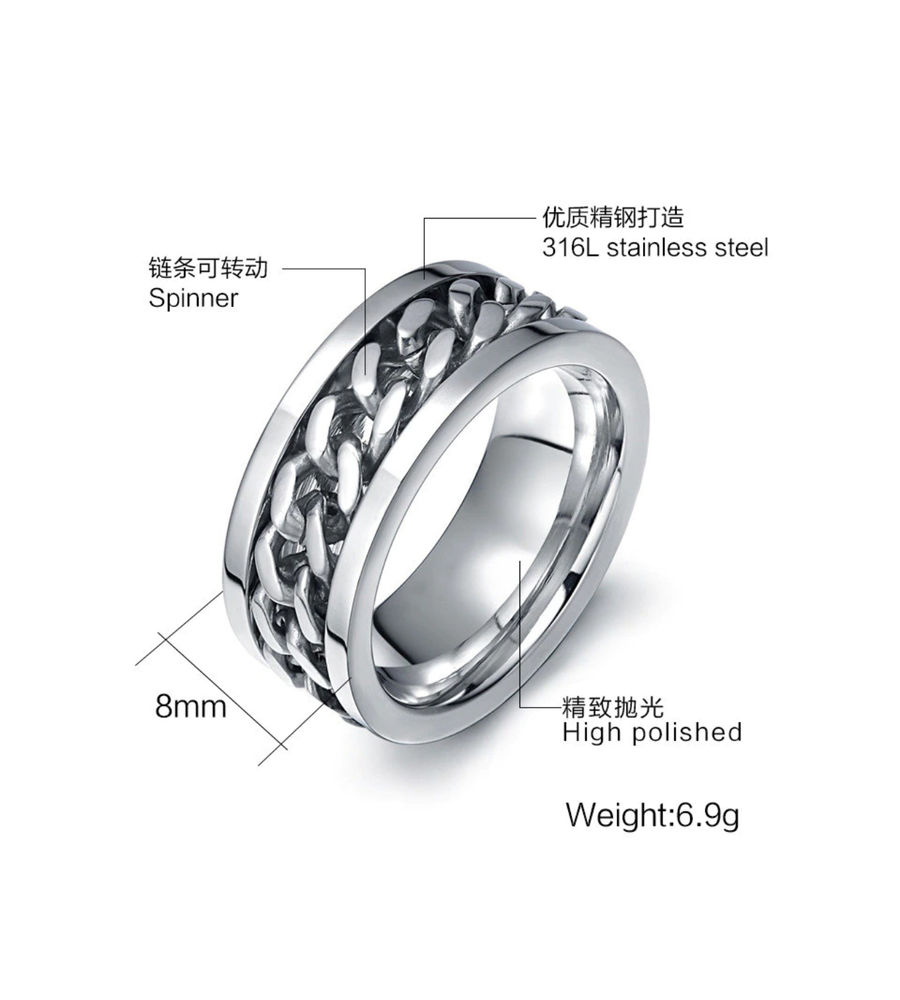 YouBella Jewellery Stylish Stainless Steel Ring for Boys and Men (17)