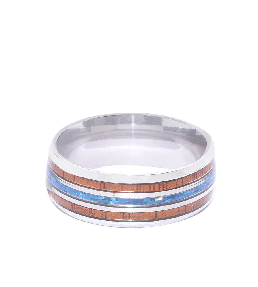 YouBella Men Brown  Blue Striped Finger Ring