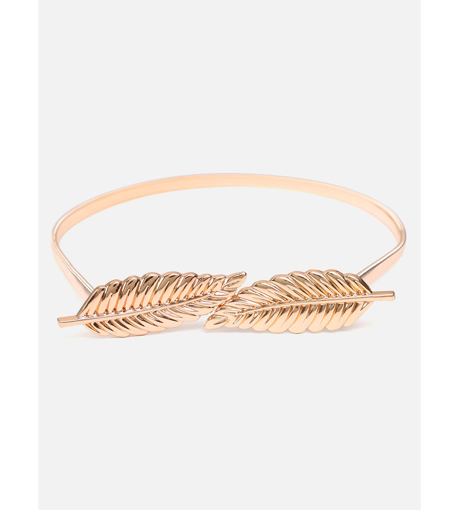 YouBella Jewellery Celebrity Inspired Adjustable Metal Plate Type Golden Kamarband Waist Belt for Women/Girls (Style 1)