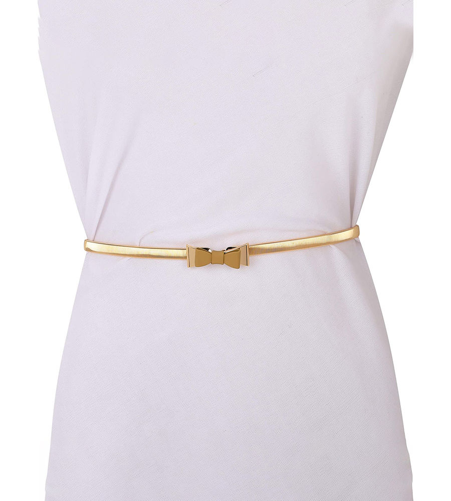 YouBella Jewellery Celebrity Inspired Adjustable Metal Plate Type Golden Kamarband Waist Belt for Women/Girls (Style 3)
