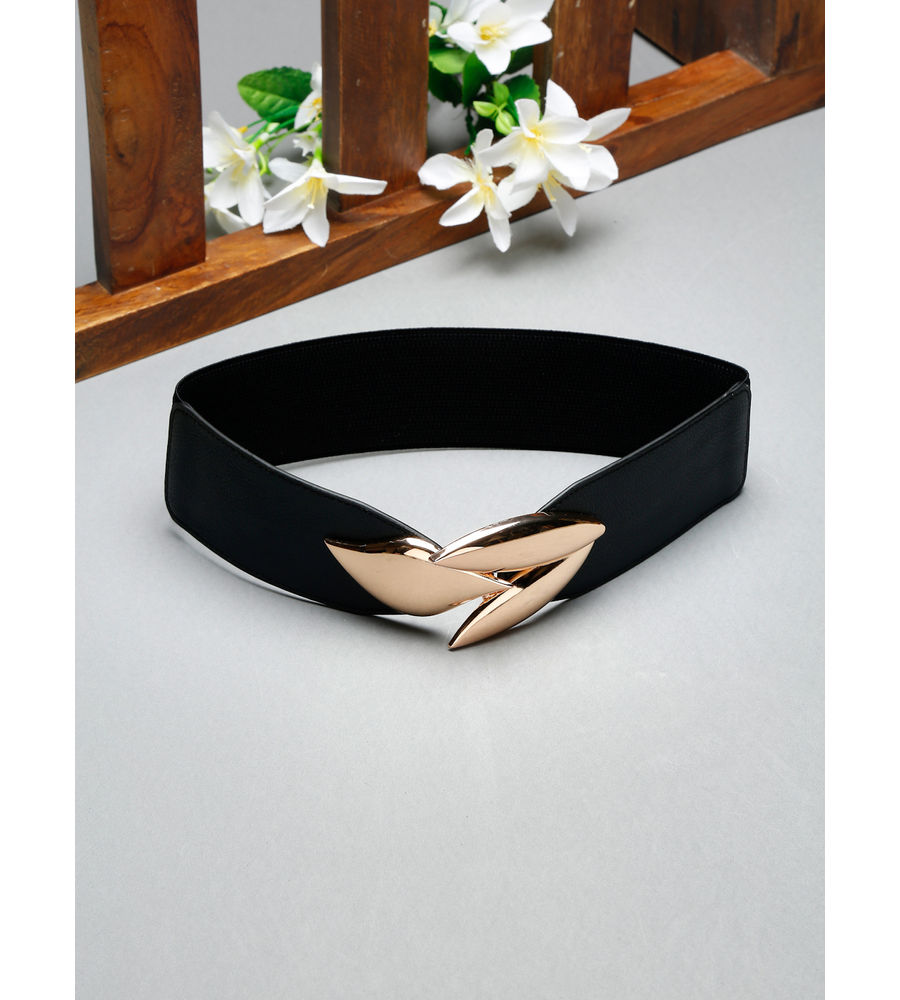 YouBella Jewellery Celebrity Inspired Adjustable Kamarband Waist Belt for Women/Girls (Black) (YB_Belt_87)