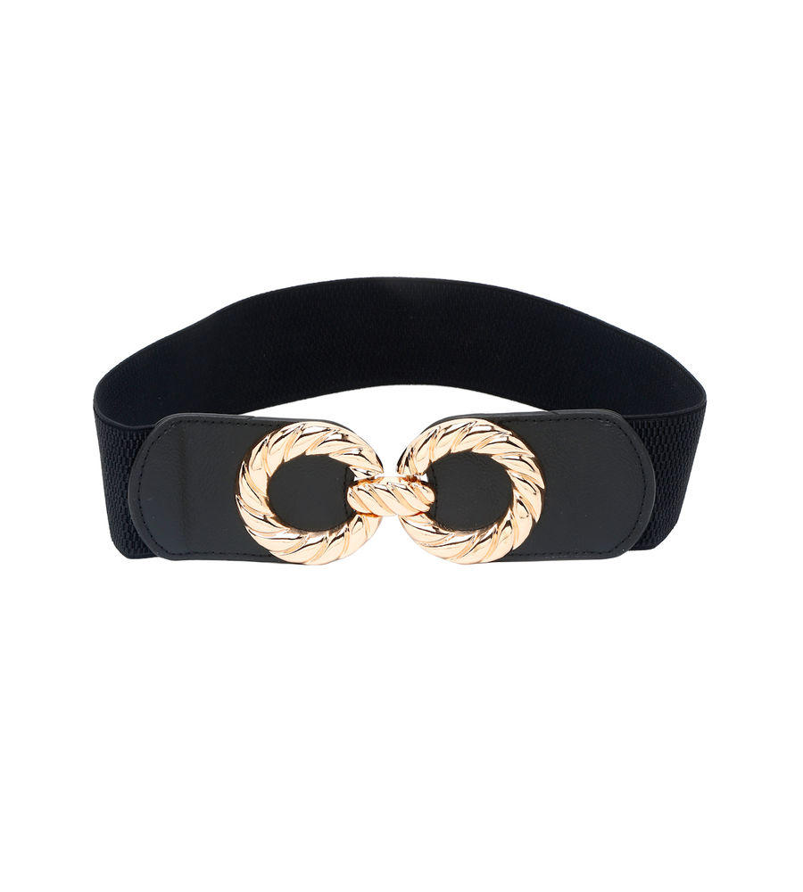 YouBella Jewellery Celebrity Inspired Adjustable Kamarband Waist Belt for Women/Girls (Black) (YB_Belt_88)