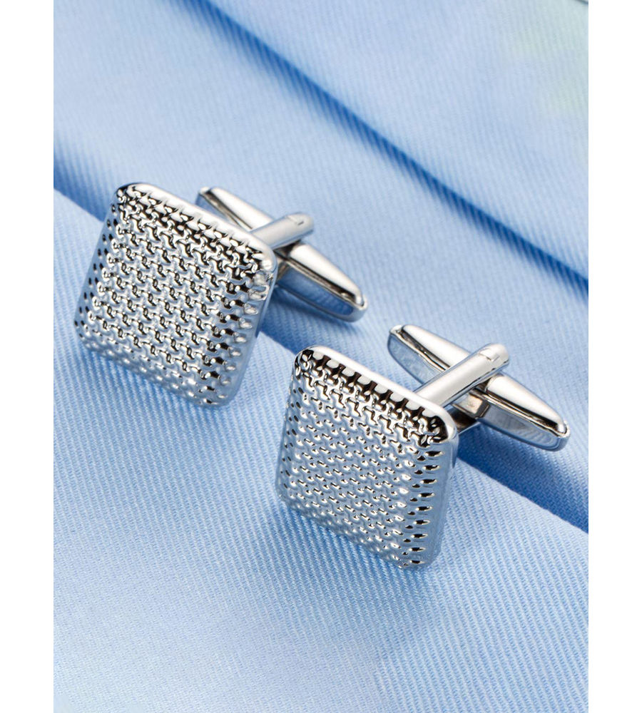 YouBella Jewellery Valentine Gifts for Men Latest Stylish Silver Plated Formal Cuff Links Cufflinks Set for Men