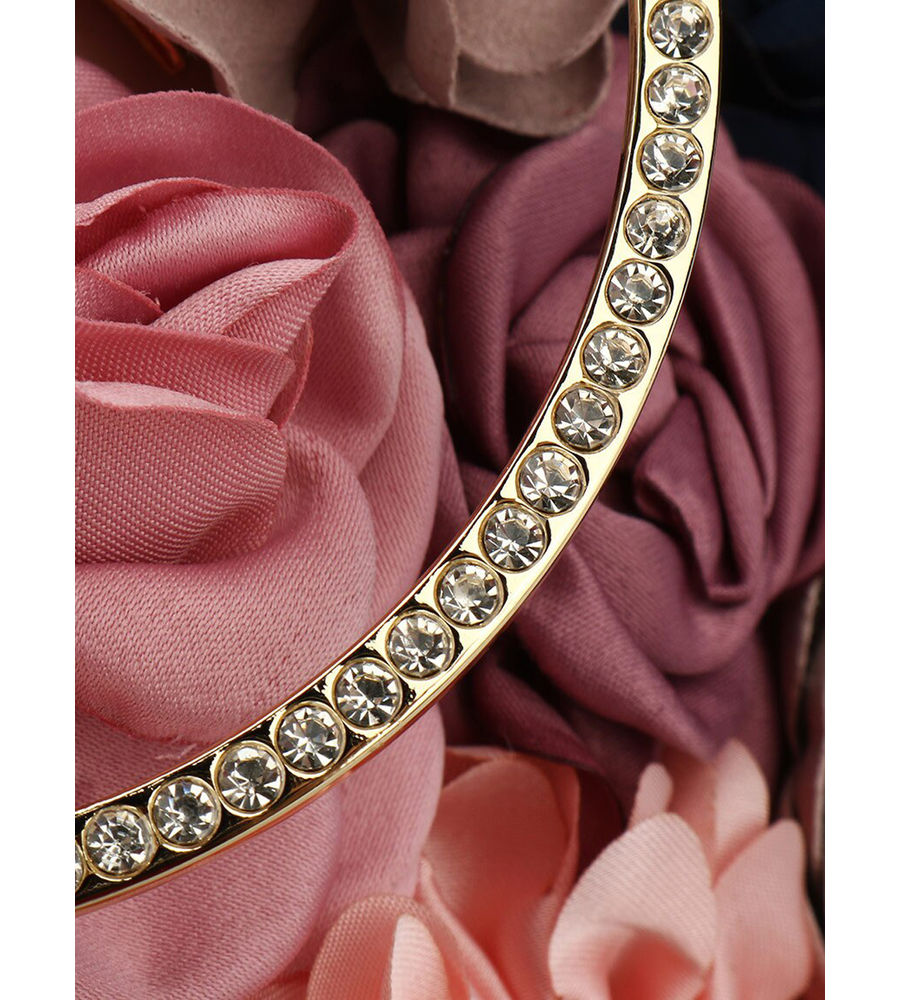 YouBella Jewellery for Women Jewellery Organiser Make up Cosmetics Storage Clutch Purse Box (YB_Clutch_3) (Pink)