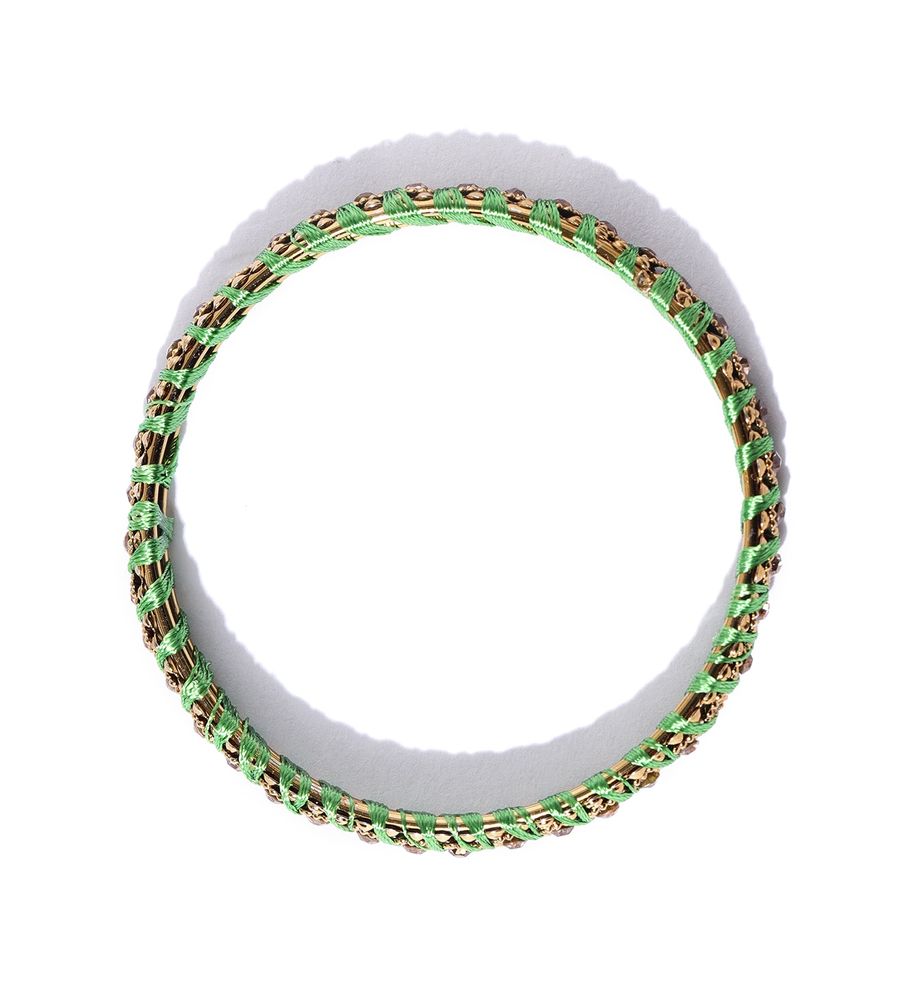 YouBella Set of 18 Multicoloured Textured Stone-Studded Bangles