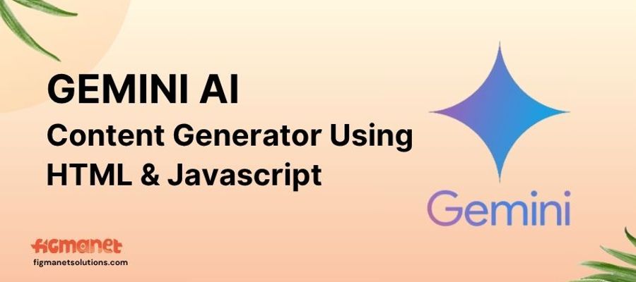 GEMINI AI Content Generator Using HTML & Javascript