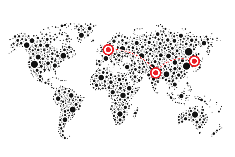 Global network map