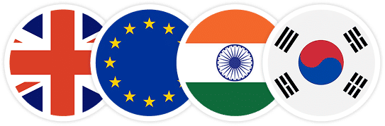 UK, India and South Korea