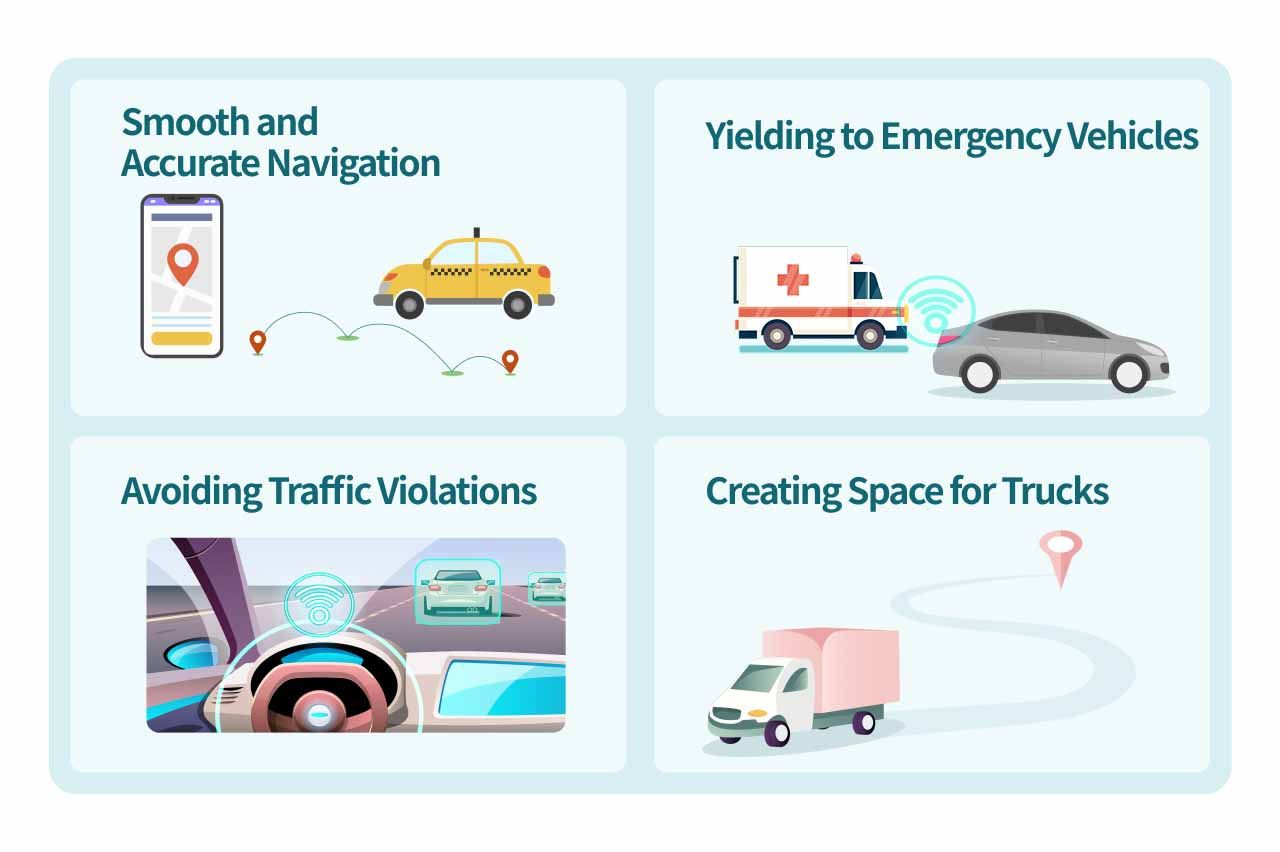 Illustration of the Pros of RoboTaxi.