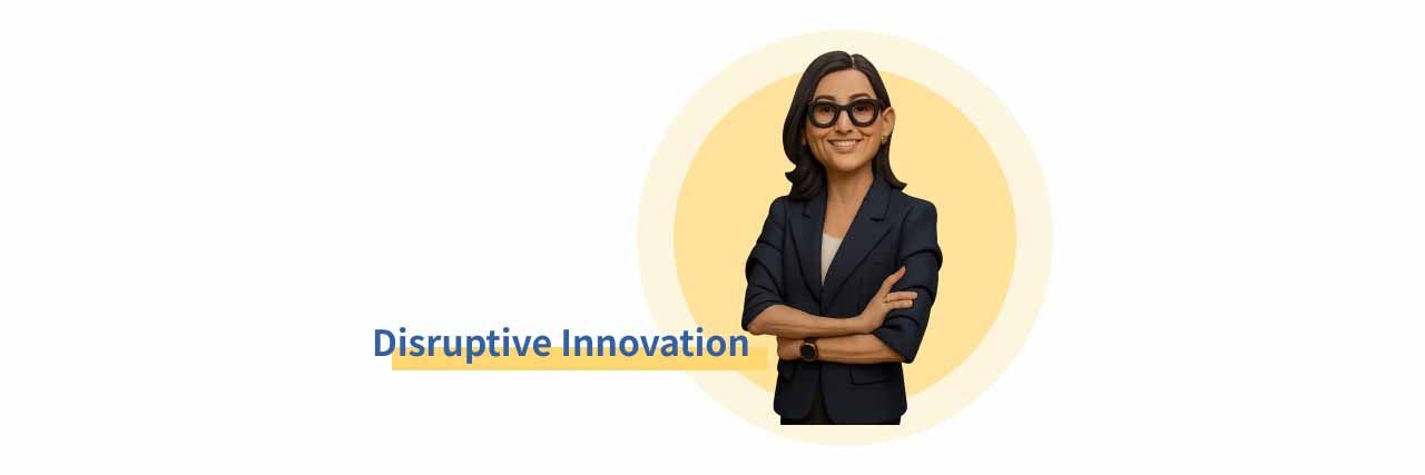 Illustration of disruptive innovation.