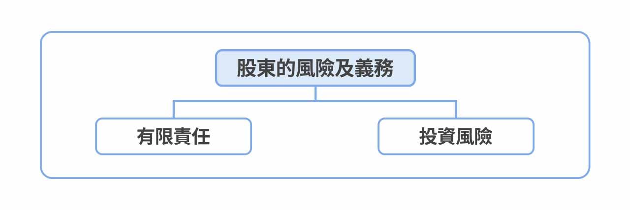 股東風險及義務種類圖。