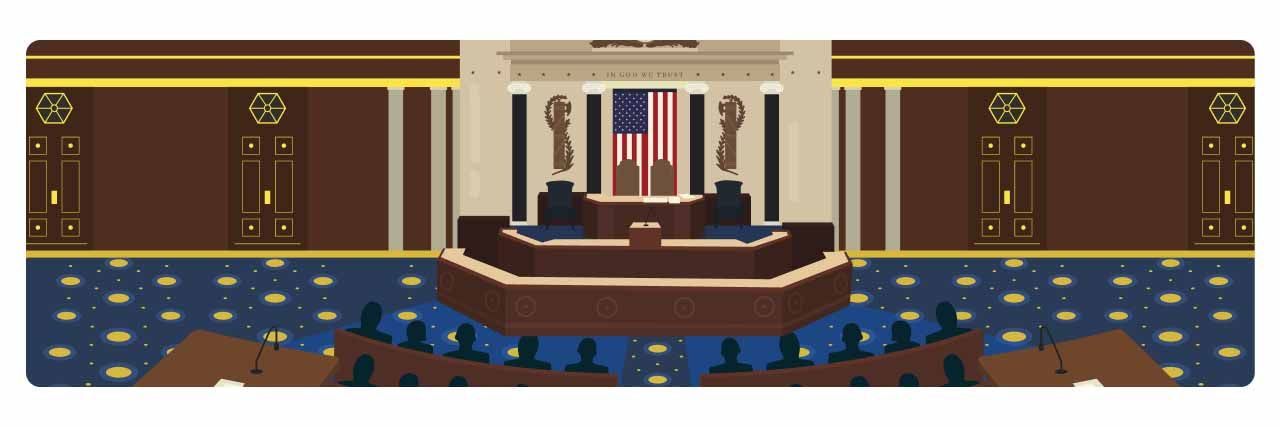 參議院眾議院示意圖。
