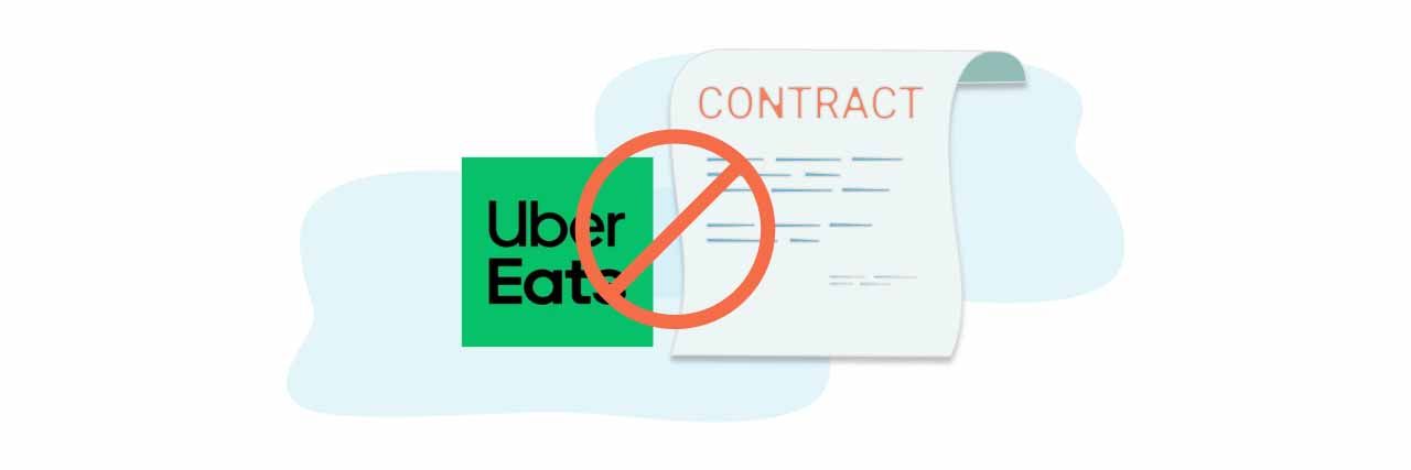 与UberEats收购审核未通过示意图。